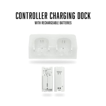 Wii White Premium Bundle (Renewed) Remote Game Wireless Console