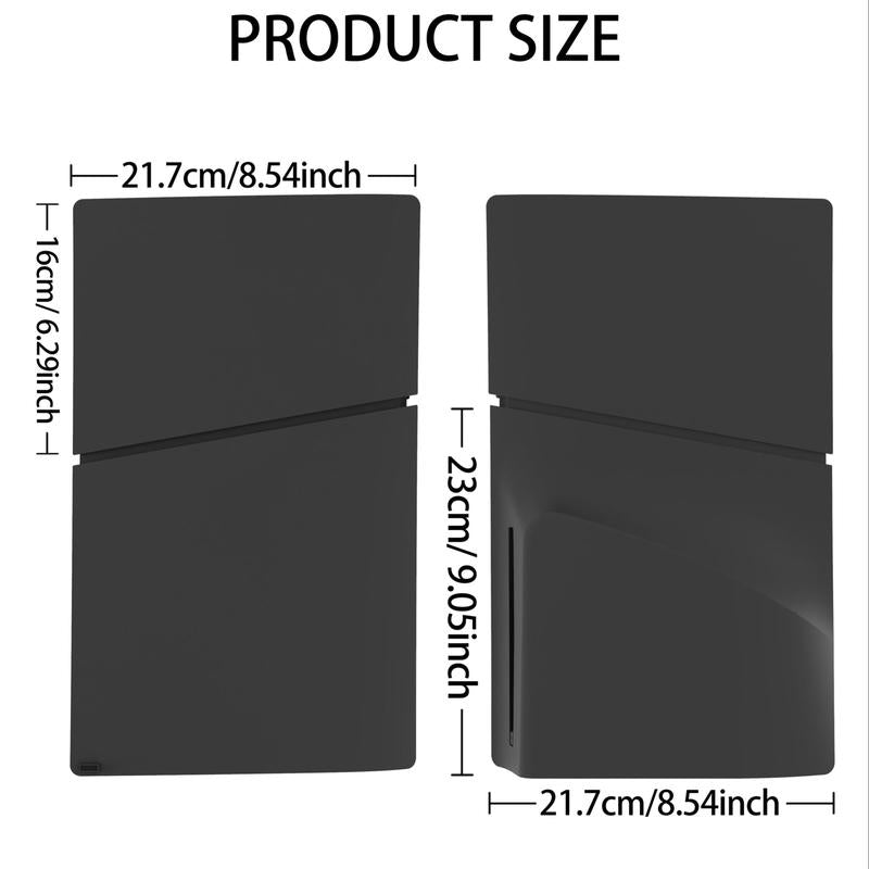 Solid Color Game Console Protective Faceplate, ABS Replacement Cover Plates for Digital/Disc Editions, Compatible with New Playstation 5 Accessories, Durability Gaming Items, Boyfriend Gift, Game Peripherals