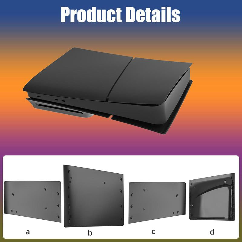Solid Color Game Console Protective Faceplate, ABS Replacement Cover Plates for Digital/Disc Editions, Compatible with New Playstation 5 Accessories, Durability Gaming Items, Boyfriend Gift, Game Peripherals