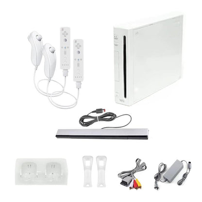 Wii White Premium Bundle (Renewed) Remote Game Wireless Console